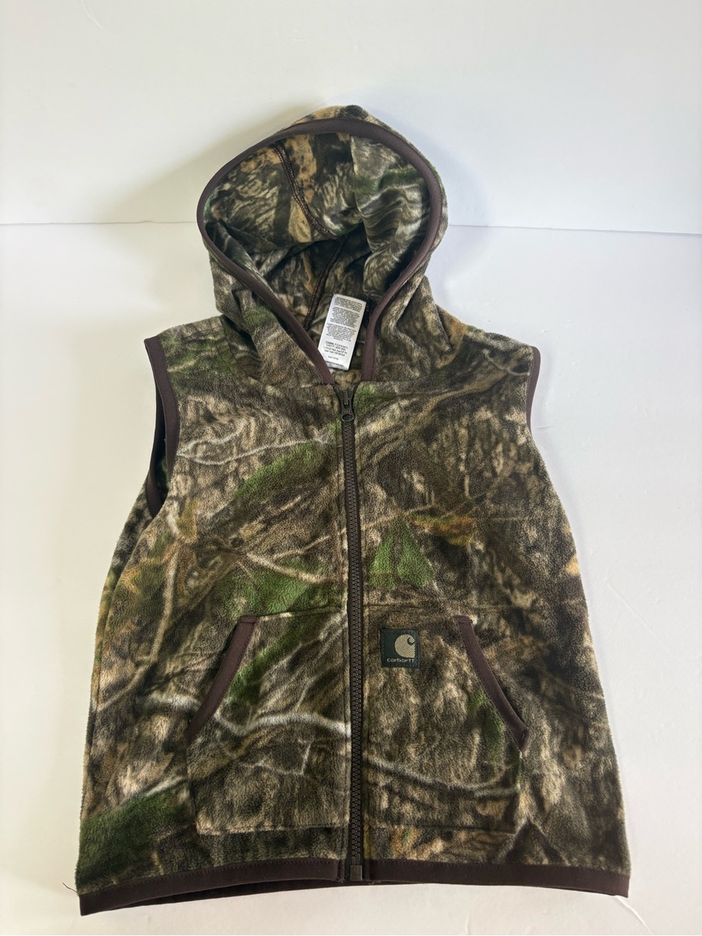 Carhartt Camo Fleece Vest Size 24 Months